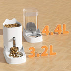 Distributeur automatique d'eau et de croquettes - chien & chat