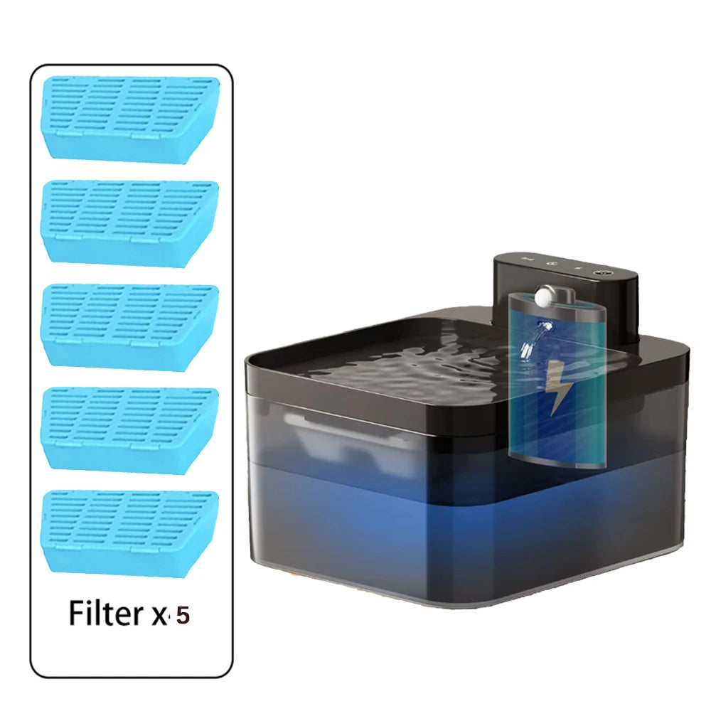 Fontaine d’Eau Automatique Sans Fil