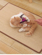 Tapis griffoir en sisal pour chat et protection canapé