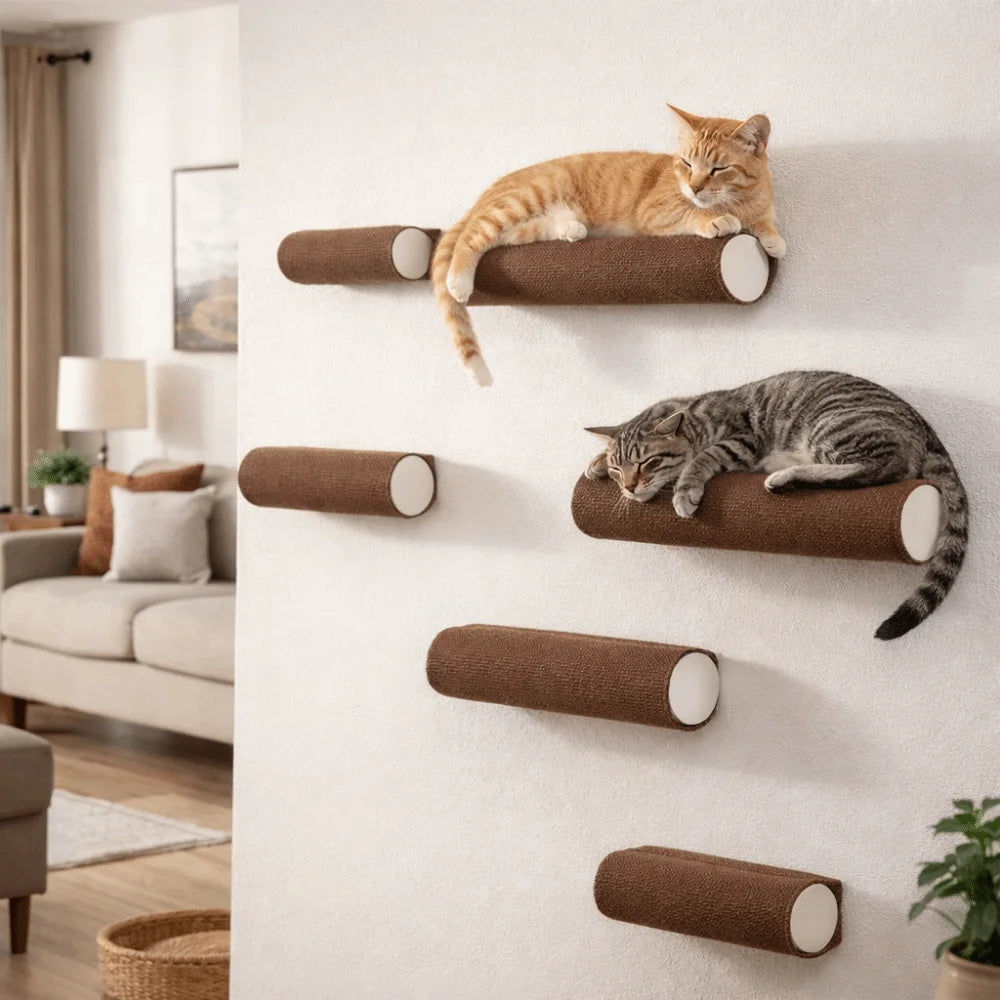 Griffoir mural auto-adhésif - chat