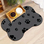 Tapis repas antidérapant forme os - chien ou chat