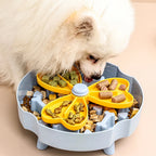 Gamelle puzzle anti-glouton antidérapante - chien et chat