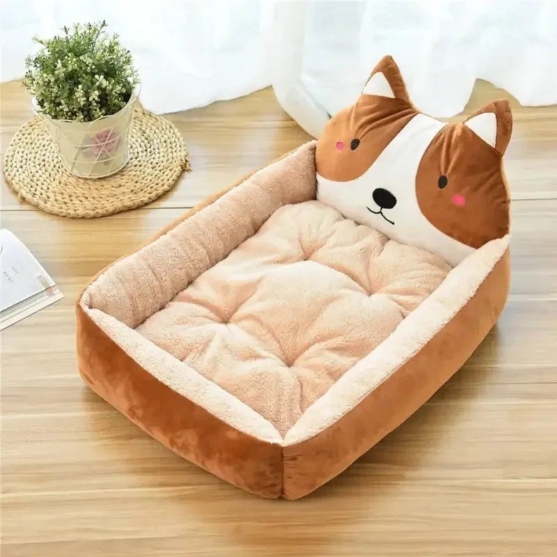 Lit rectangulaire imperméable pour chien et chat