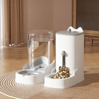 Distributeur automatique d'eau et de croquettes - chien & chat