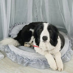 Lit pour chien et chat style princesse en dentelle