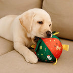 Balle de Noël grinçante pour chien & chat