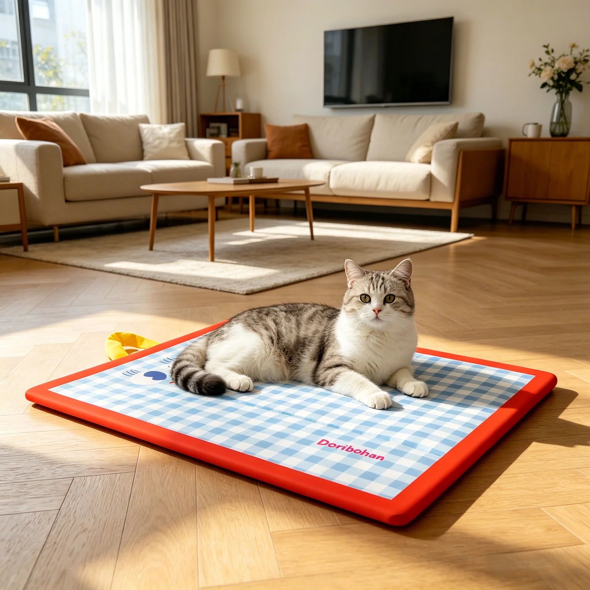 Tapis rafraîchissant réversible - chien et chat