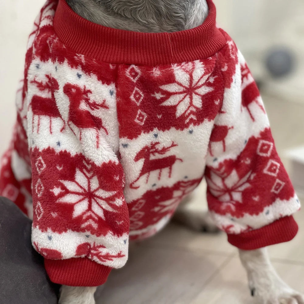 Pull de Noël chaud pour petits chiens et chats