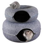 Tunnel Donut en Feutre pour Chat