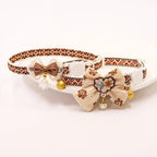 Collier Chat Nœud Papillon Dentelle & Clochette