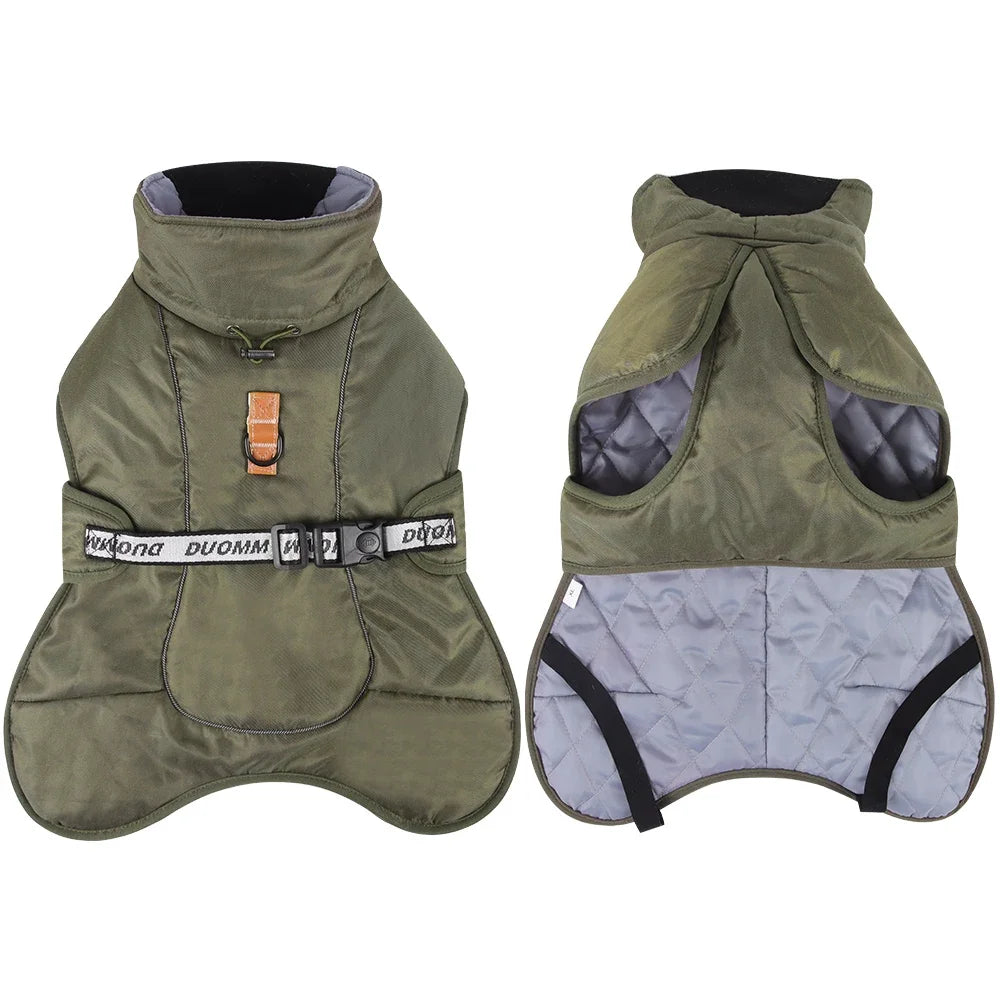 Veste d’hiver chaude coupe-vent - grand chien