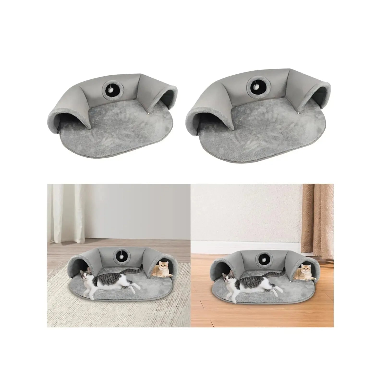 Tapis de jeu et de repos avec tunnels - chat