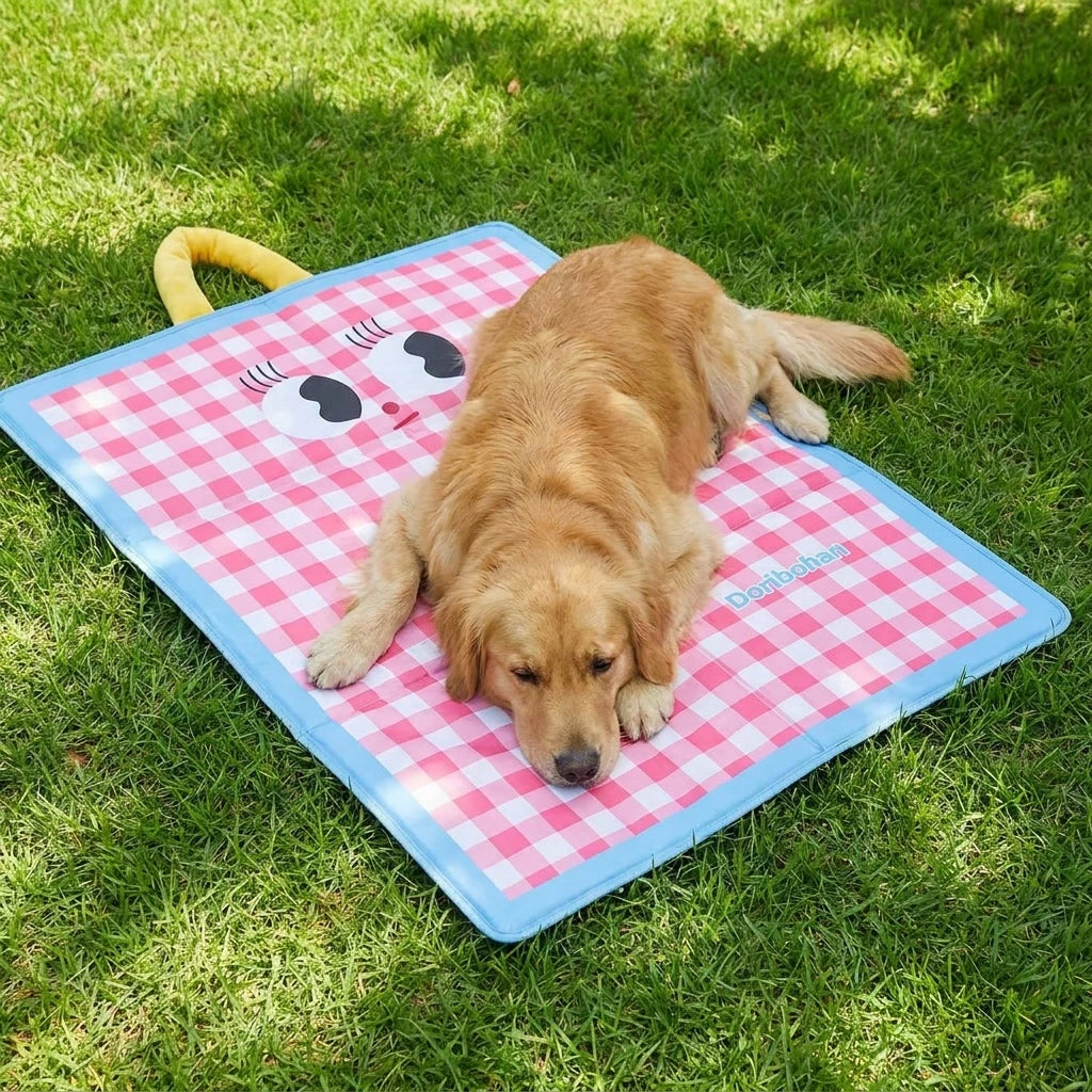 Tapis rafraîchissant réversible - chien et chat