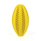 Jouet ballon de rugby en caoutchouc pour chien