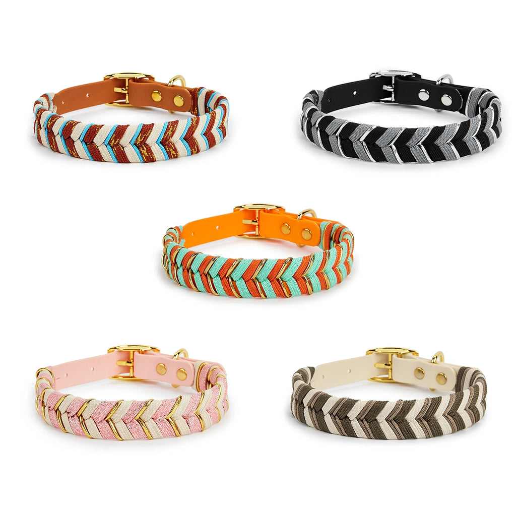 Collier chien fait main coloré réglable