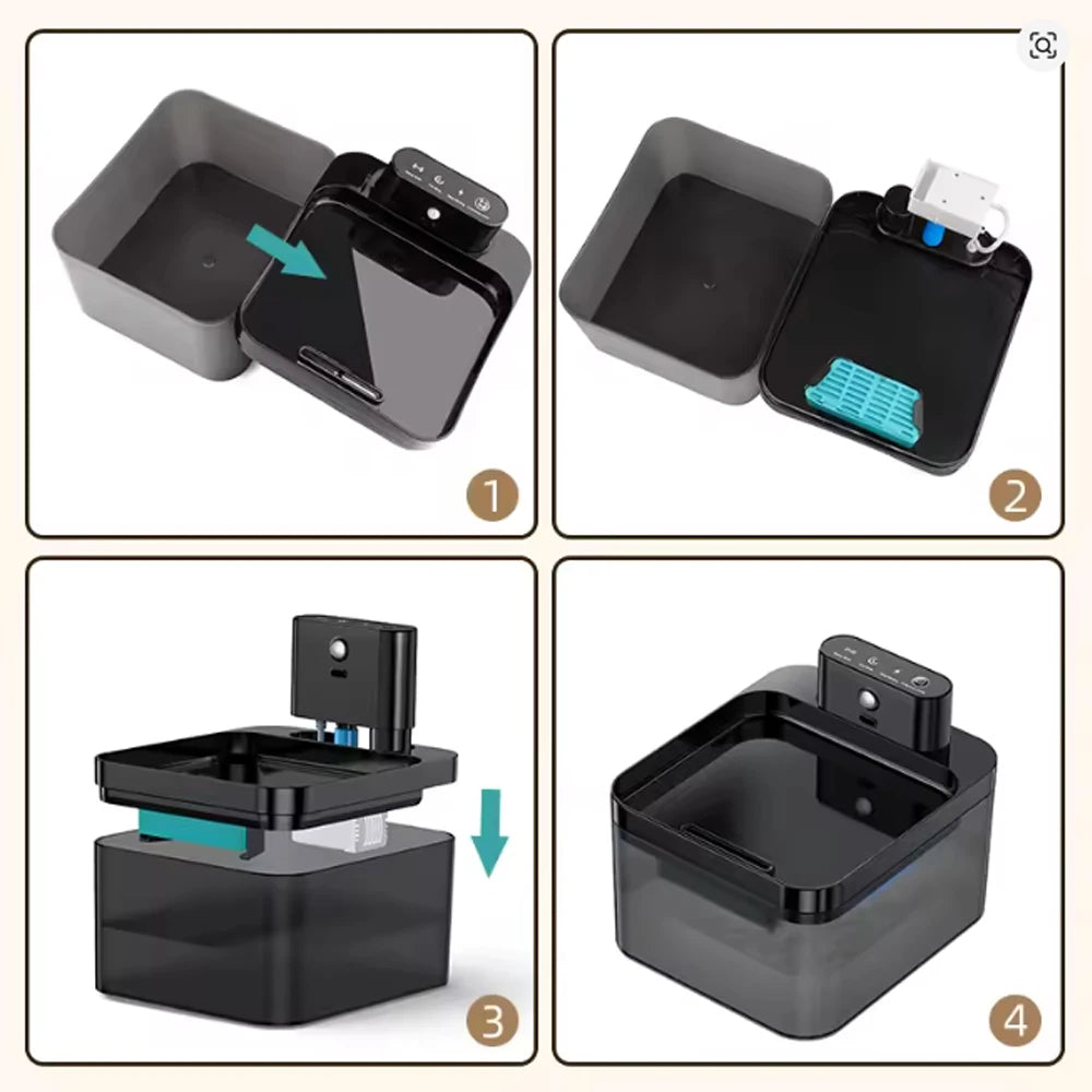 Fontaine d’Eau Automatique Sans Fil