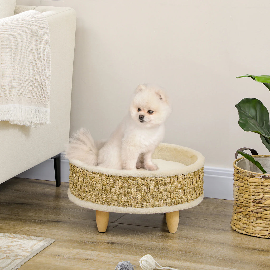 Panier rond sur pieds - chien ou chat