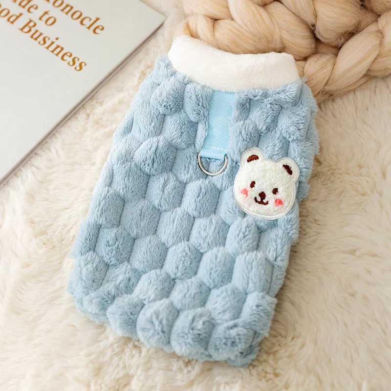 Gilet chaud d’hiver avec fermeture - chat et chien