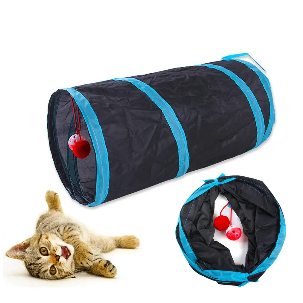 Tunnel de jeu pliable pour chat