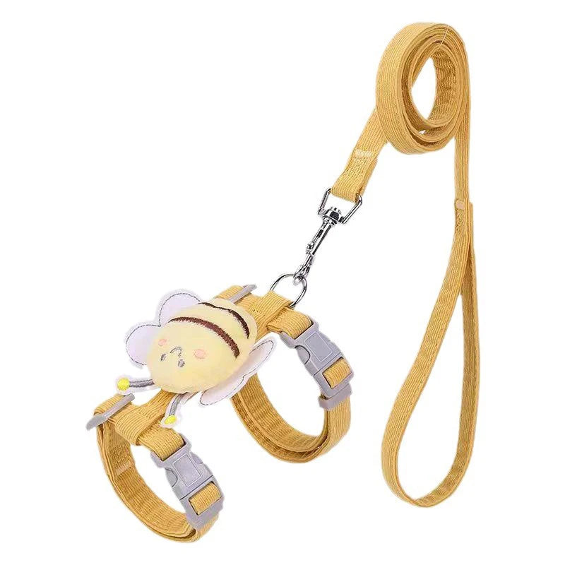Harnais Abeille avec Laisse pour Chat