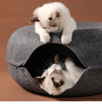 Tunnel Donut en Feutre pour Chat