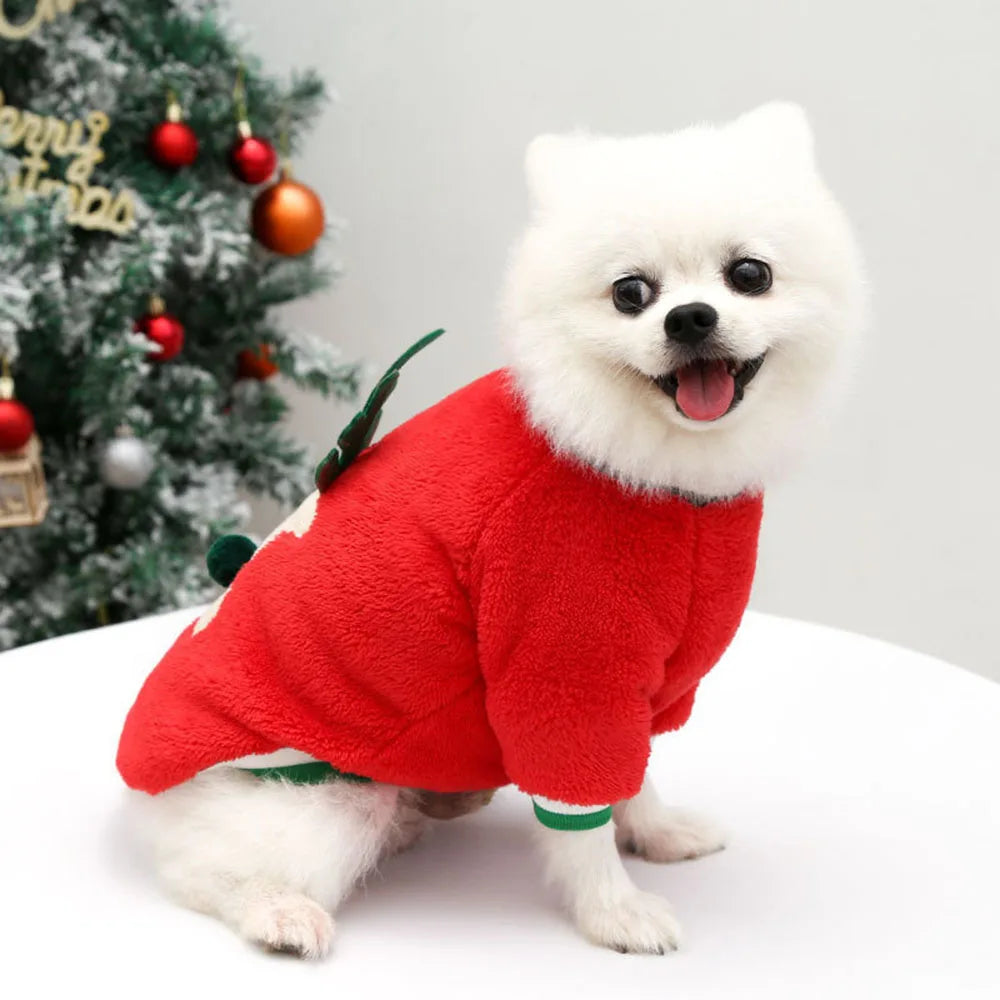 Pull de Noël en peluche pour chien & chat