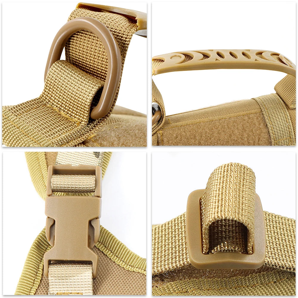 Harnais tactique robuste pour chat et petit chien