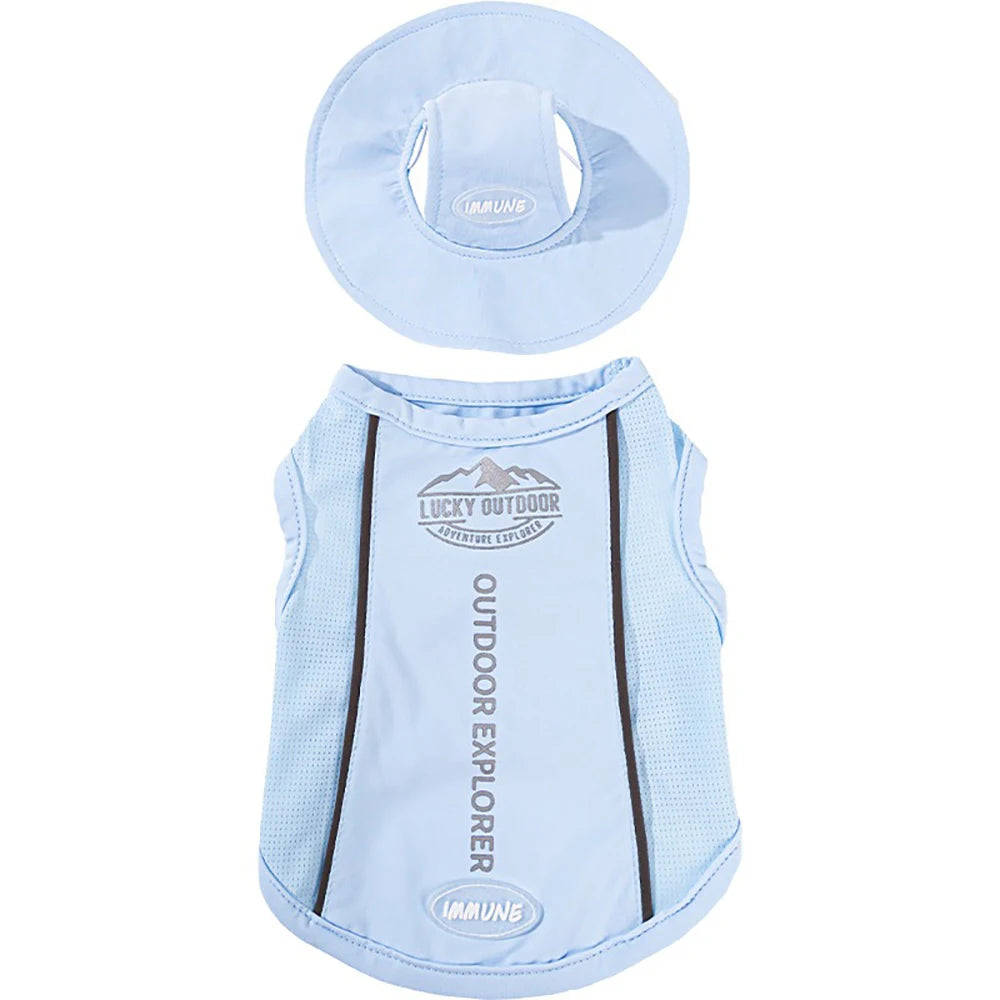 Gilet rafraîchissant avec casquette - chien ou chat