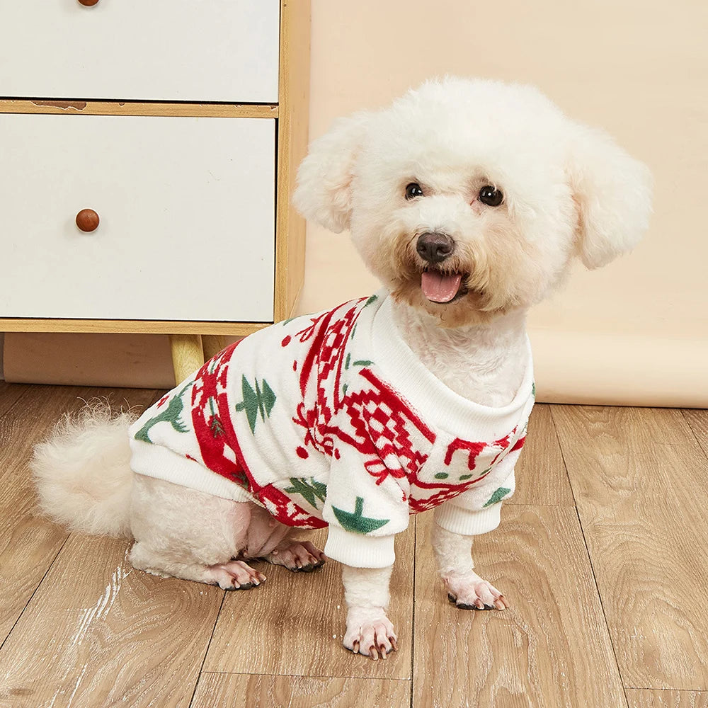 Pull de Noël chaud pour petits chiens et chats