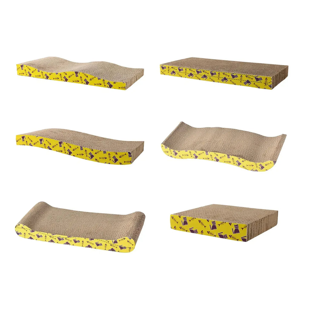 Planche griffoir en carton pour chat avec espace repos