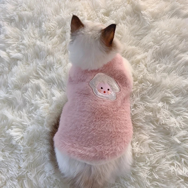 Gilet en peluche doux - chat