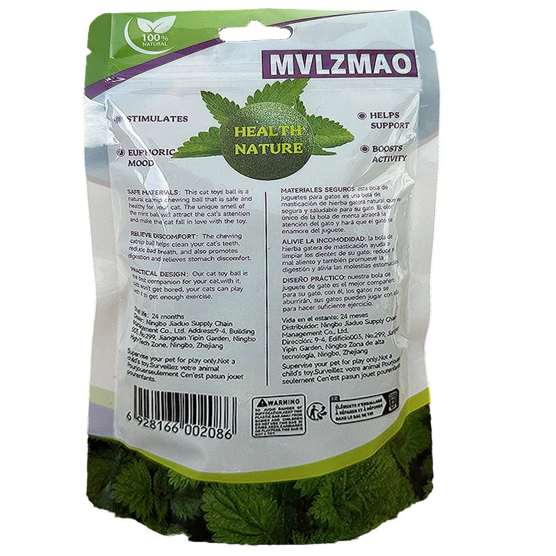 Boule comestible à l’herbe à chat