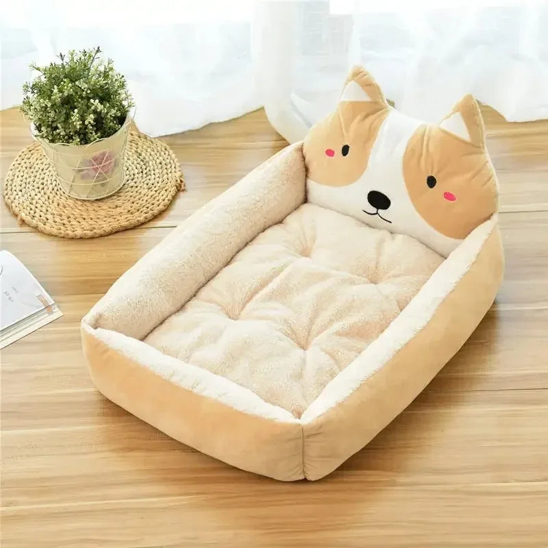 Lit rectangulaire imperméable pour chien et chat