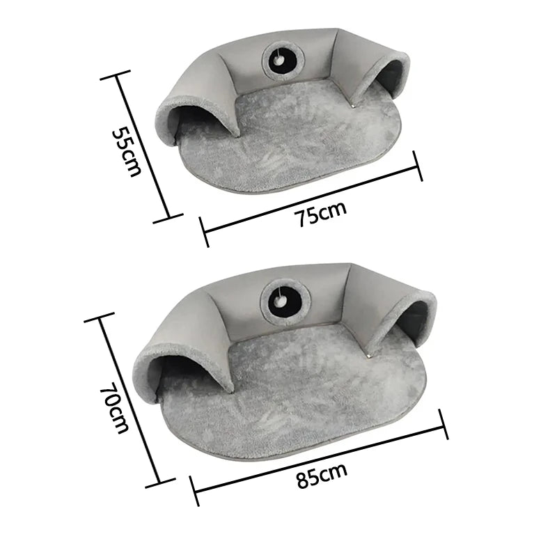 Tapis de jeu et de repos avec tunnels - chat
