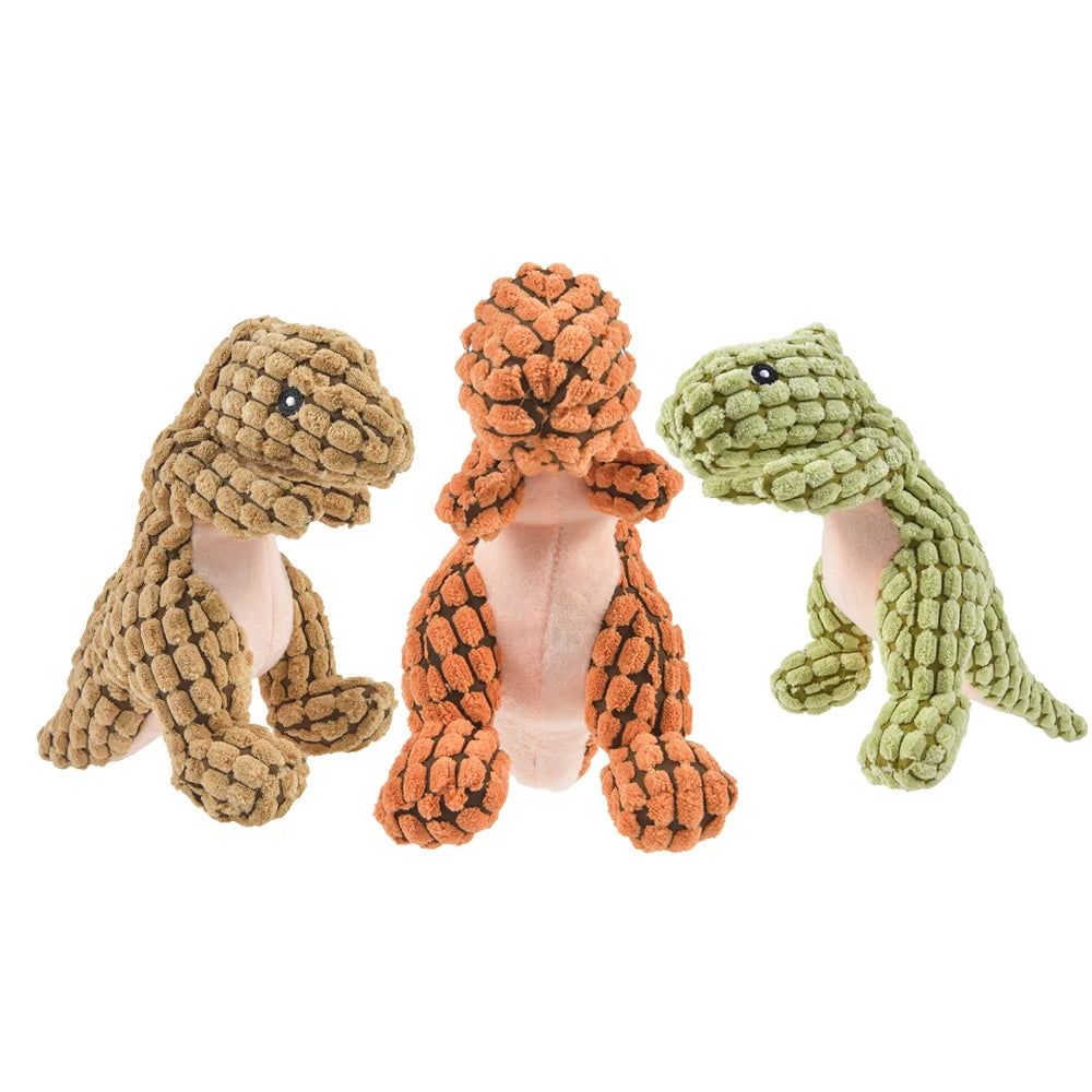 Jouet dinosaure en peluche pour chien & chat