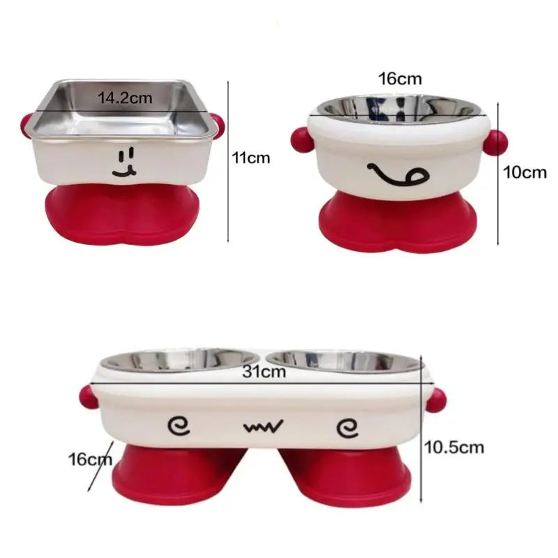 Bol surélevé à pieds hauts pour chien et chat