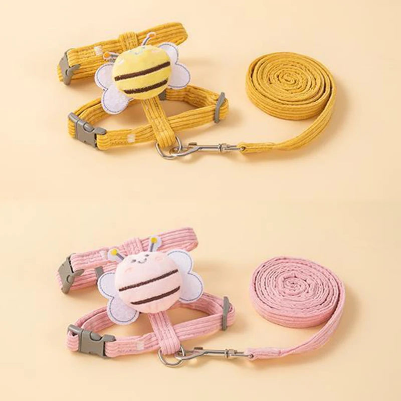 Harnais Abeille avec Laisse pour Chat