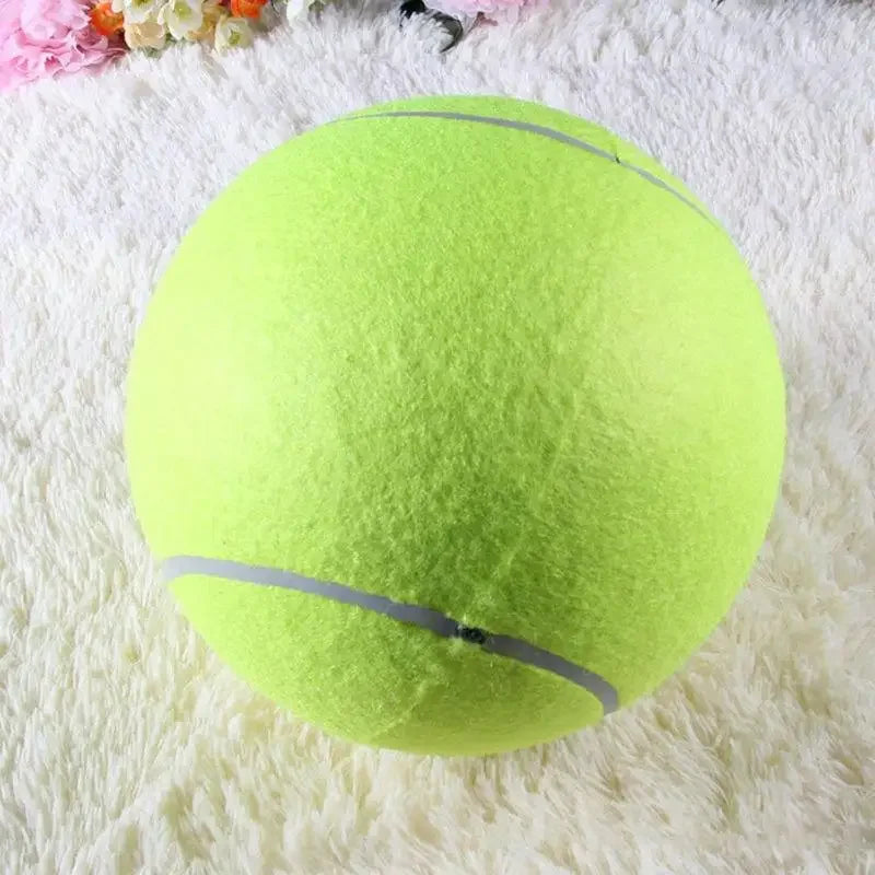Balle de tennis géante pour chien