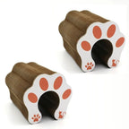 Griffoir rond pliable pour chat avec balle