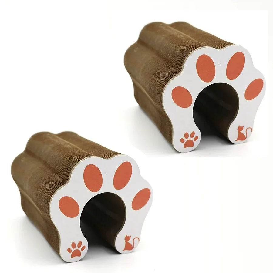 Griffoir rond pliable pour chat avec balle
