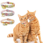Collier pour chat avec pendentif fleur