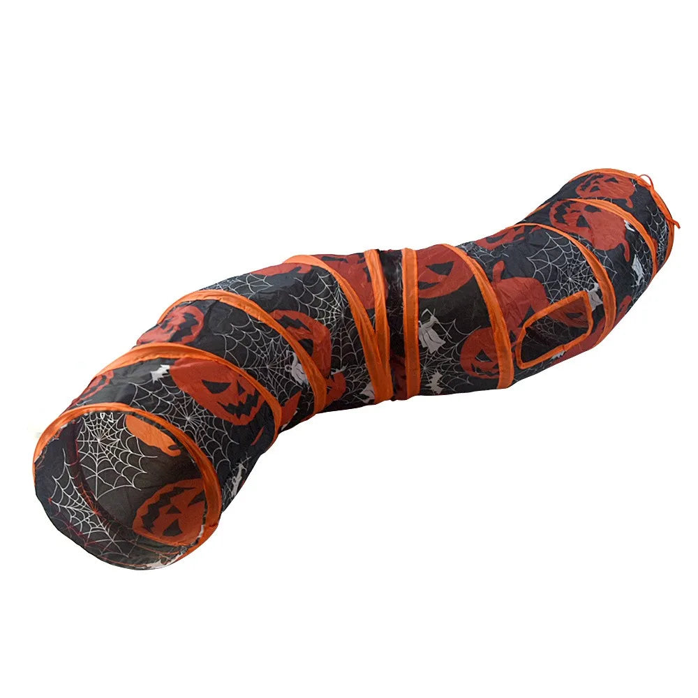 Tunnel Halloween pliable - chat
