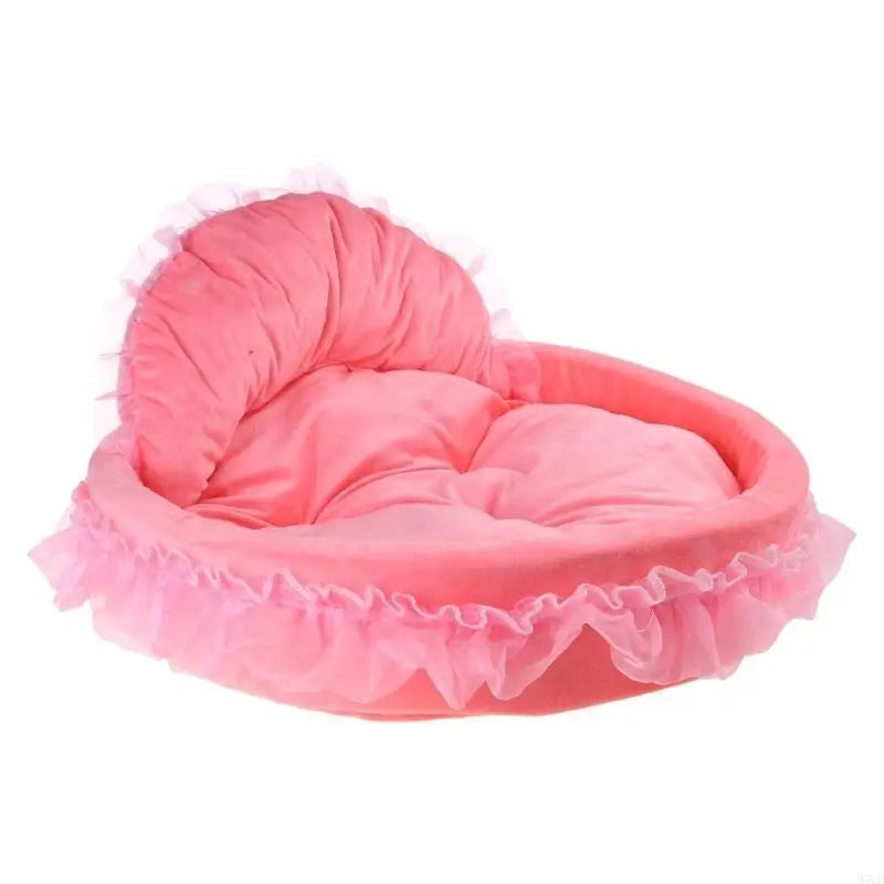 Lit pour chien et chat style princesse en dentelle