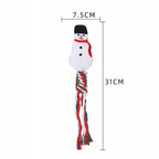 Jouet de Noël en corde & peluche pour chien & chiot