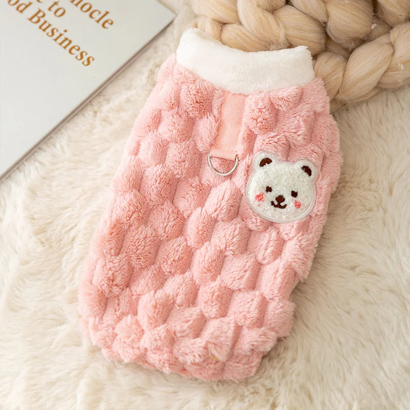 Gilet chaud d’hiver avec fermeture - chat et chien