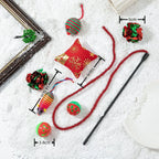 Chaussette de Noël Contenant Jouets pour Chat