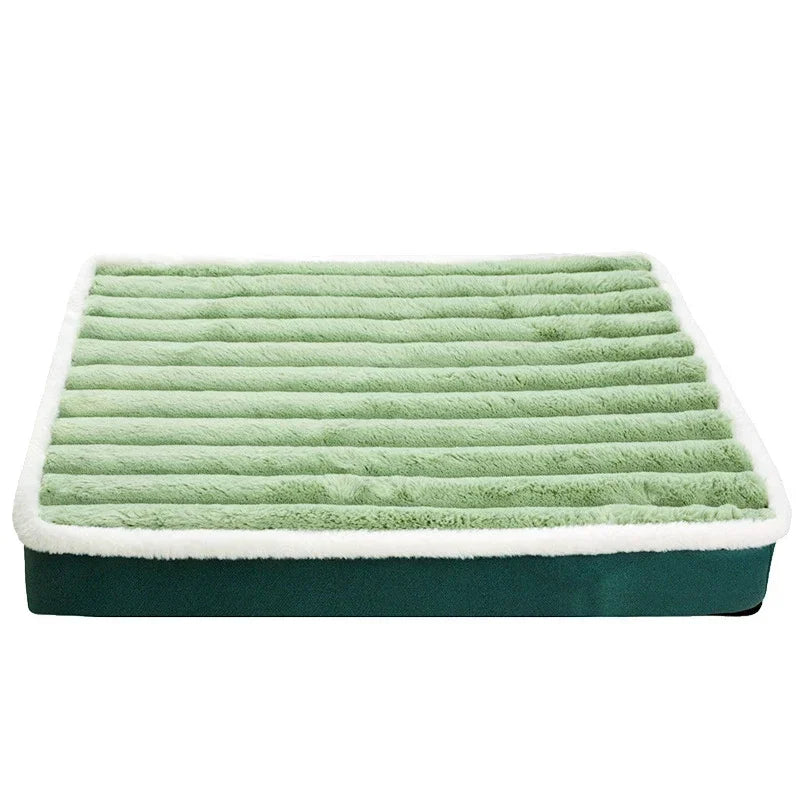 Lit rectangulaire ultra peluche en mousse pour chien et chat