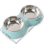 Double bol en acier inoxydable pour chien & chat