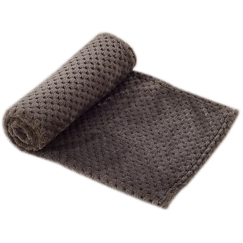 Plaid doux uni pour chien et chat