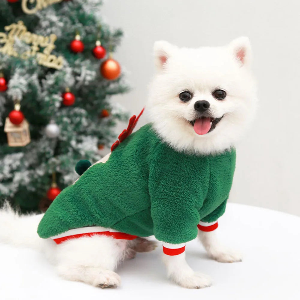 Pull de Noël en peluche pour chien & chat